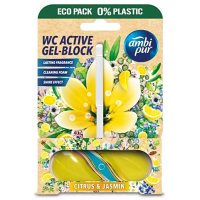 Гелевый подвесной блок для туалета Ambi Pur WC Active Gel-Block Цитрус и жасмин, 45 г